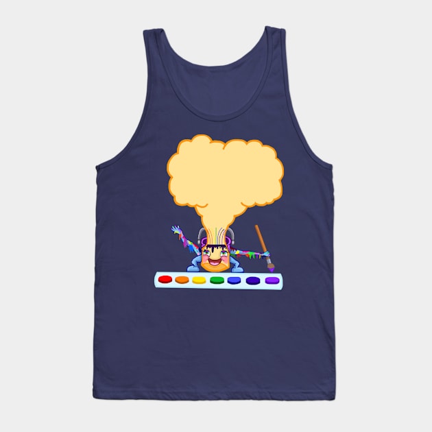 Happy Painting Can Tank Top by Art by Deborah Camp